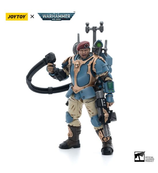 Warhammer 40,000: JoyToy Figure - Astra Militarum Tempestus Scions Command Squad 55th Kappic Eagles Vox Operator (1/18 scale)