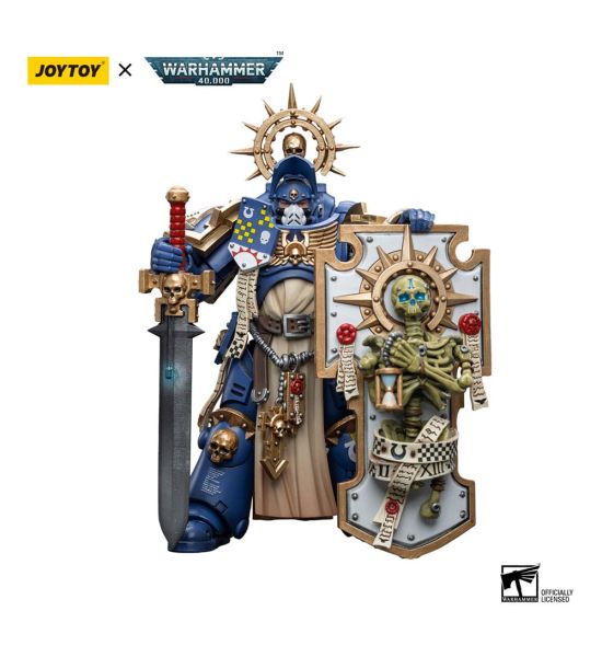 Warhammer 40,000: JoyToy Figure - Ultramarines Primaris Captain with Relic Shield and Power Sword (1/18 scale)