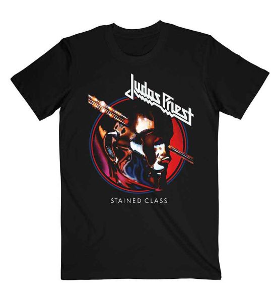 Judas Priest: Stained Class Album Circle - Black T-Shirt