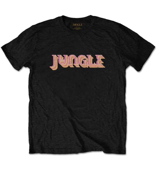 Jungle: Colour Logo - Black T-Shirt