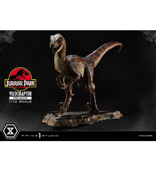 Jurassic Park Prime Collectibles: Velociraptor Open Mouth 1/10 Statue (19cm) Preorder