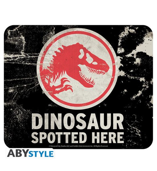 Jurassic World Caution Dinosaur Flexible Mouse Mat Preorder