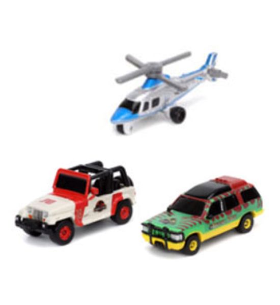 Jurassic World: Nano Hollywood Cars Diecast Mini Cars 4-Pack