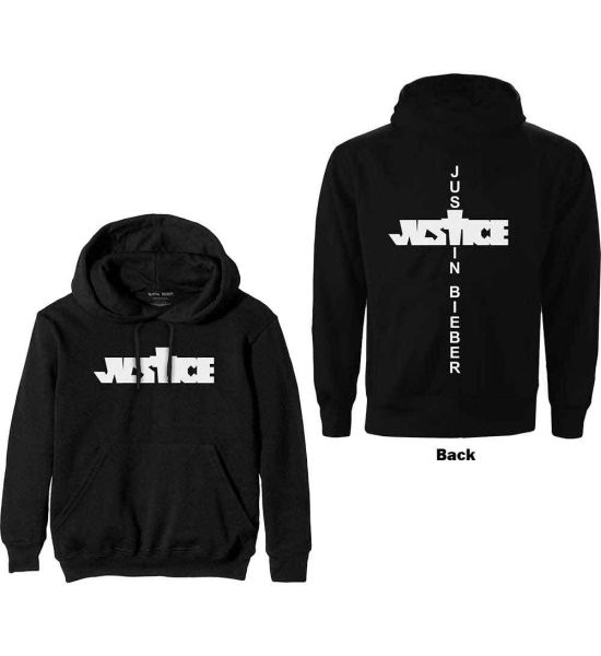 Justin Bieber: Justice (Back Print) - Black Pullover Hoodie