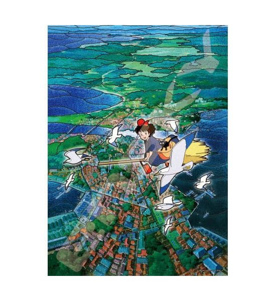 Kiki's Delivery Service: Stained Glass Koriko City's Sky Jigsaw Puzzle (500 pieces) Preorder