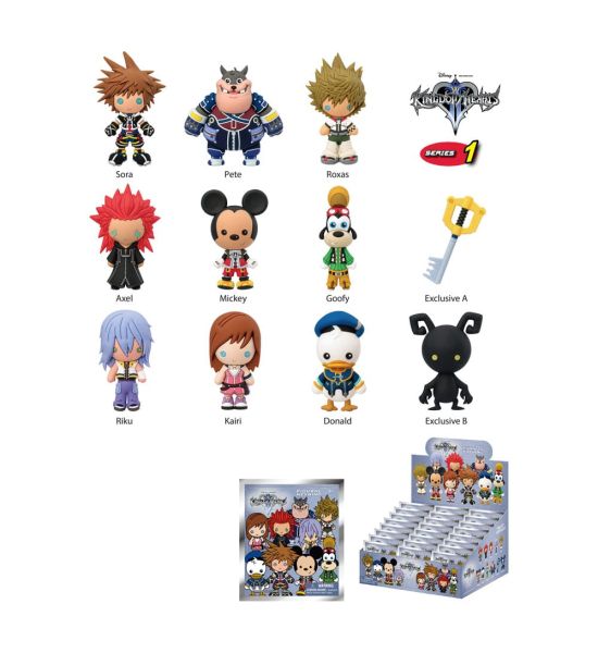 Kingdom Hearts: Bag Clips PVC Series 1 Display (24)