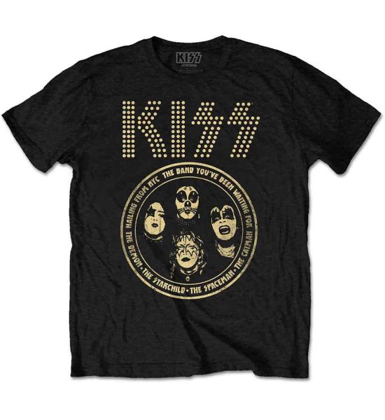 KISS: Band Circle - Black T-Shirt