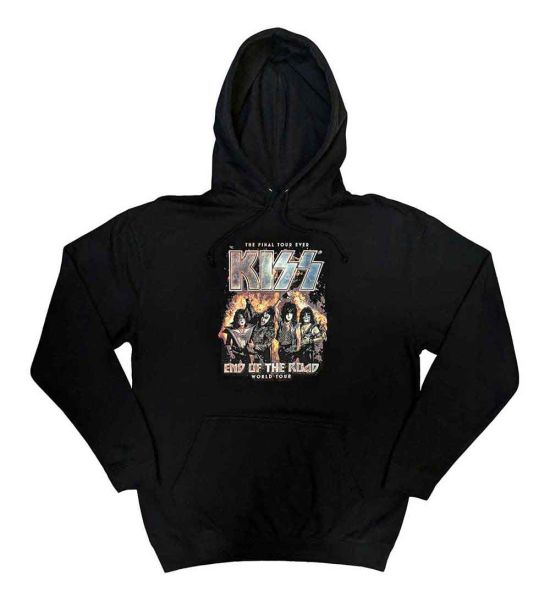 KISS: End Of The Road Final Tour - Black Pullover Hoodie