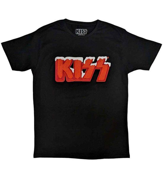 KISS: Holiday Logo - Black T-Shirt