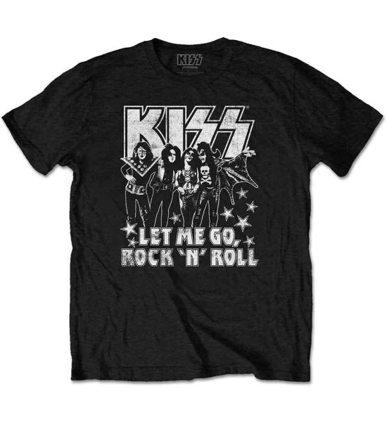 KISS: Let Me Go - Black T-Shirt