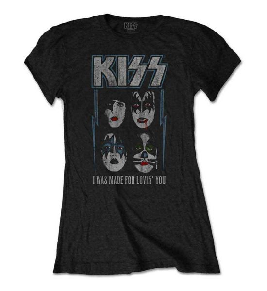 KISS: Made For Lovin' You - Ladies Black T-Shirt