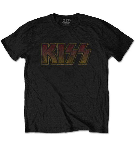 KISS: Vintage Classic Logo - Black T-Shirt