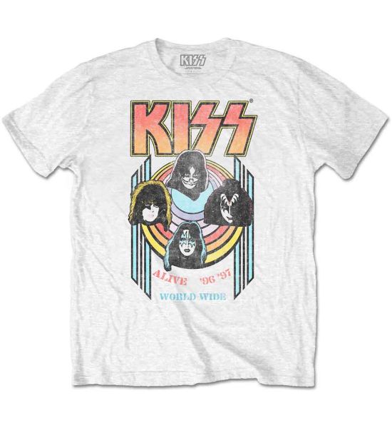 KISS: World Wide - White T-Shirt