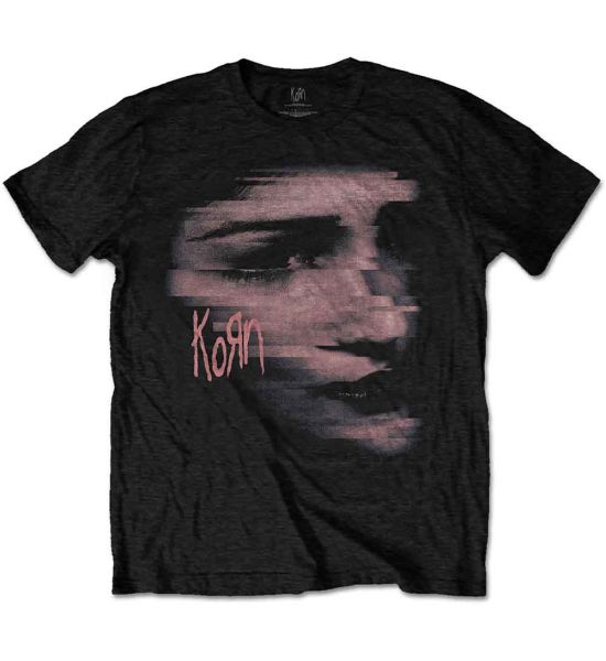 Korn: Chopped Face - Black T-Shirt