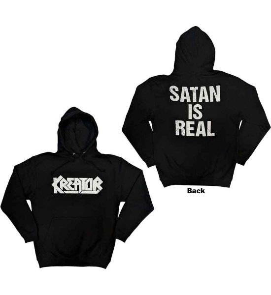 Kreator: Satan Is Real (Back Print) - Black Pullover Hoodie