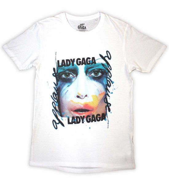 Lady Gaga: Artpop Facepaint - White T-Shirt