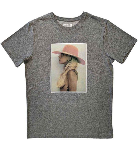 Lady Gaga: Pink Hat - Grey T-Shirt