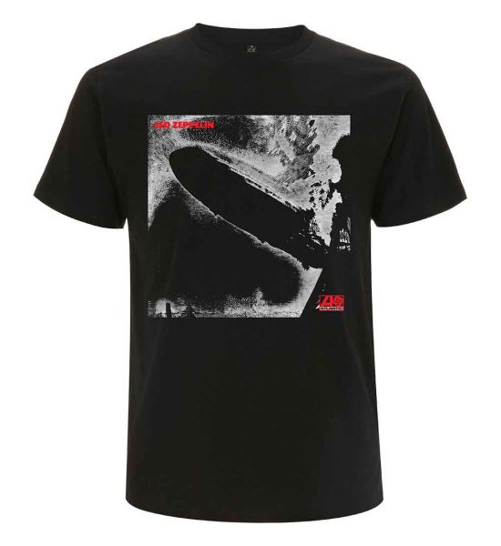 Led Zeppelin: 1 Remastered Cover - Black T-Shirt