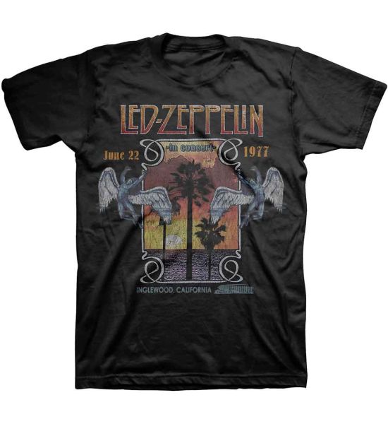 Led Zeppelin: Inglewood - Black T-Shirt