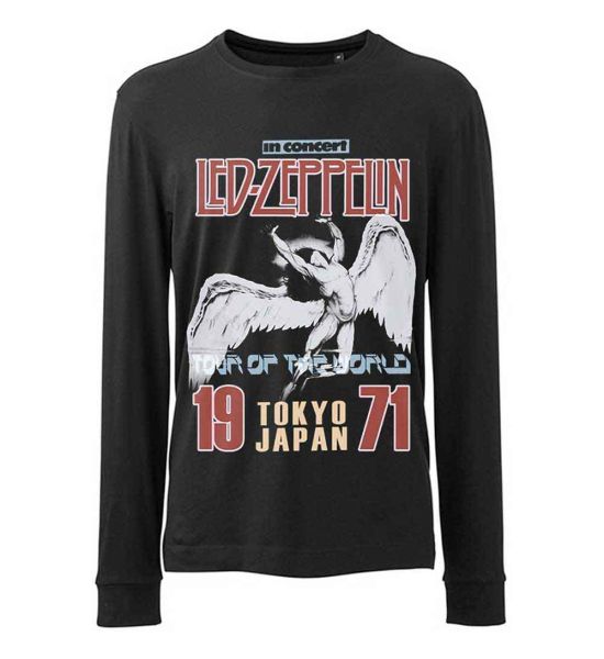 Led Zeppelin: Japanese Icarus - Black Long Sleeve T-Shirt