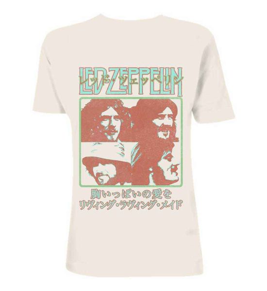 Led Zeppelin: Japanese Poster - Natural T-Shirt