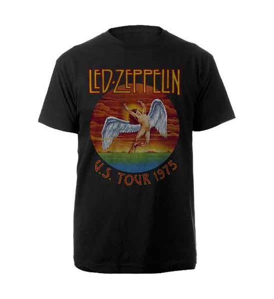 Led Zeppelin: USA Tour '75. - Black T-Shirt