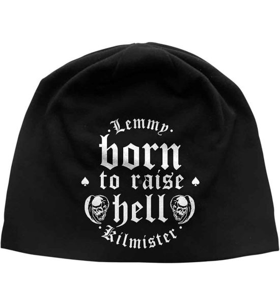 Lemmy: Born to Raise Hell (Discharge Print) - Black Beanie Hat Preorder