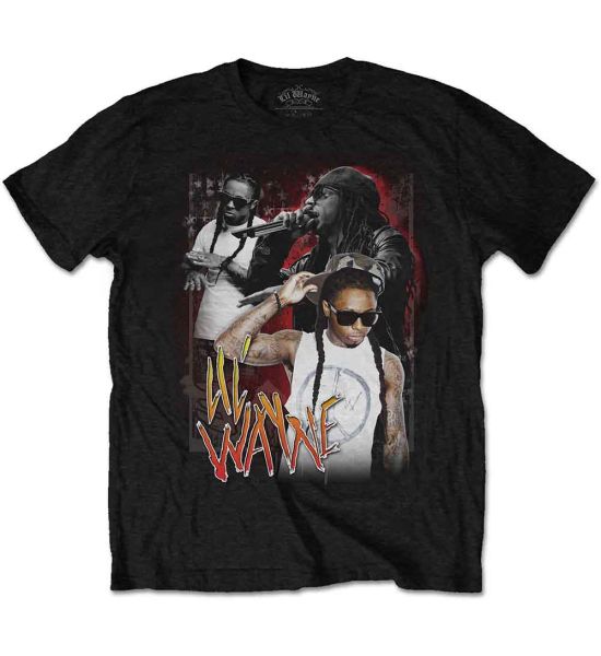 Lil Wayne: 90s Homage - Black T-Shirt