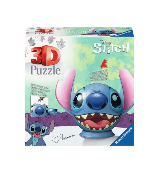 Lilo & Stitch: Stitch 3D Puzzle Ball with Ears (77 pieces) Preorder