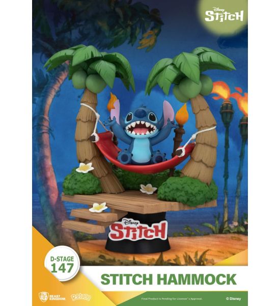 Lilo & Stitch: Stitch Hammock D-Stage PVC Diorama (13cm) Preorder