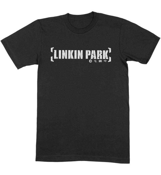 Linkin Park: Bracket Logo - Black T-Shirt