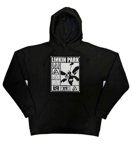 Linkin Park: Logos Rectangle - Black Pullover Hoodie