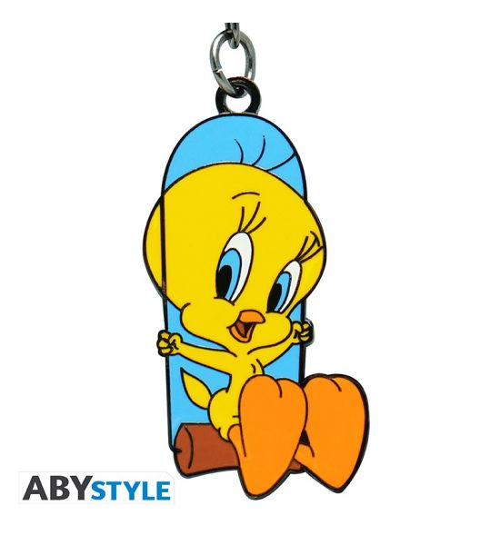 Looney Tunes: Tweety Metal Keychain