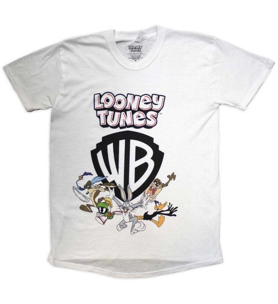 Looney Tunes: Warner Bros Shield - White T-Shirt