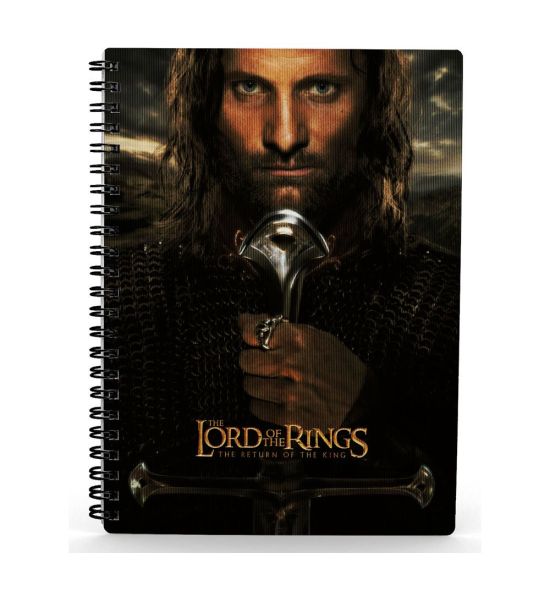 Lord of the Rings: Aragorn 3D-Effect Notebook Preorder