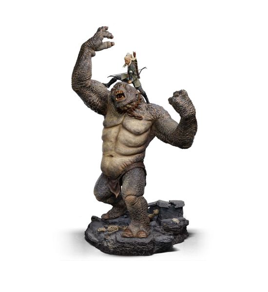 Lord Of The Rings: Cave Troll and Legolas Deluxe Art Scale Statue 1/10 (72cm)