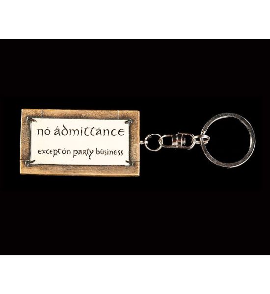 Lord of the Rings: No Admittance Key Ring (6cm) Preorder