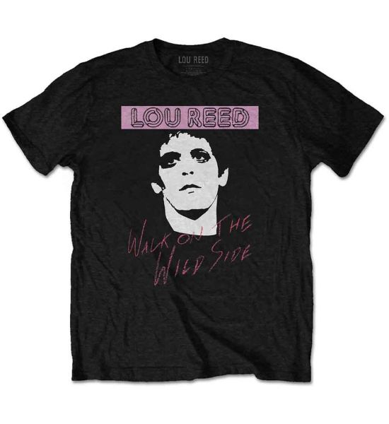 Lou Reed: Walk On The Wild Side - Black T-Shirt