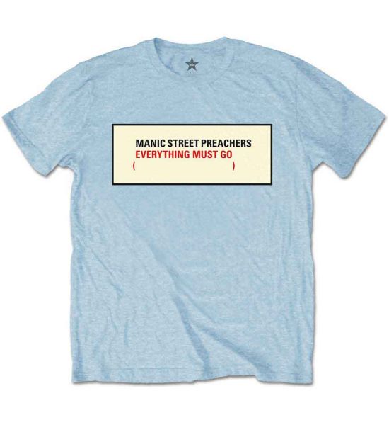 Manic Street Preachers: Everything Must Go - Blue T-Shirt