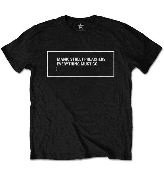 Manic Street Preachers: Everything Must Go Monochrome - Black T-Shirt