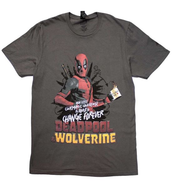 Marvel Comics: Deadpool & Wolverine Change Universe - Grey T-Shirt