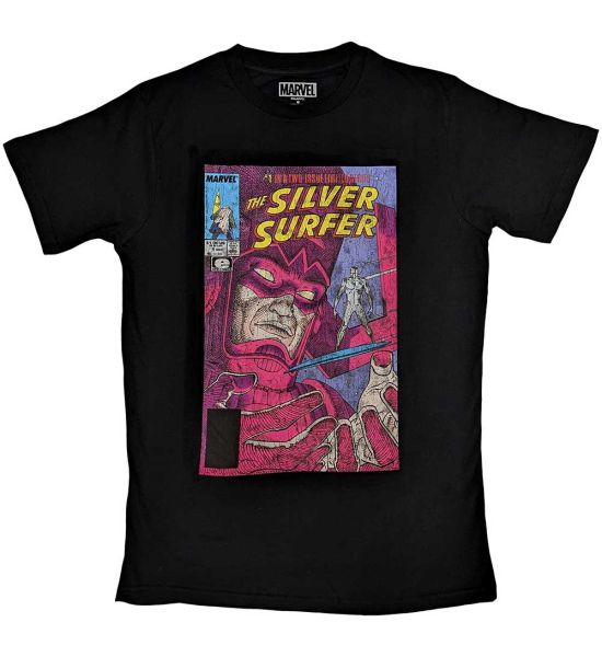 Marvel Comics: Galactus & Silver Surfer - Black T-Shirt - Merchoid UK