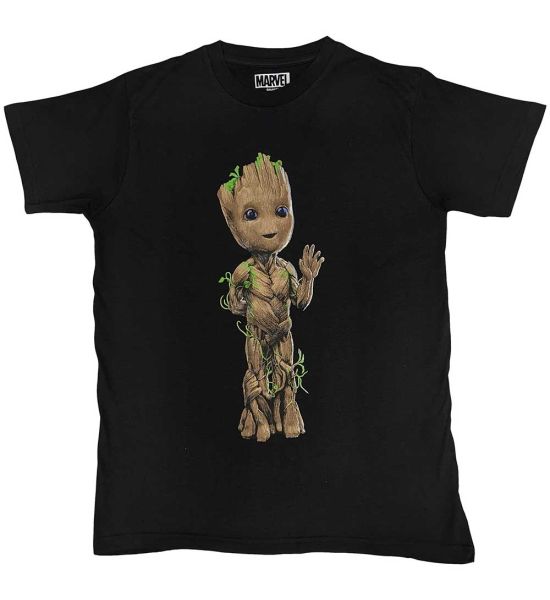 Marvel Comics: Guardians of the Galaxy Groot Wave - Black T-Shirt