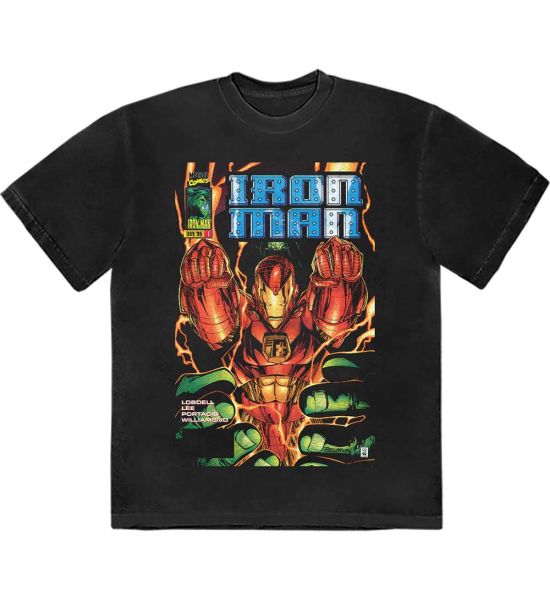 Marvel Comics: Iron Man Fist Comic Cover - Black T-Shirt