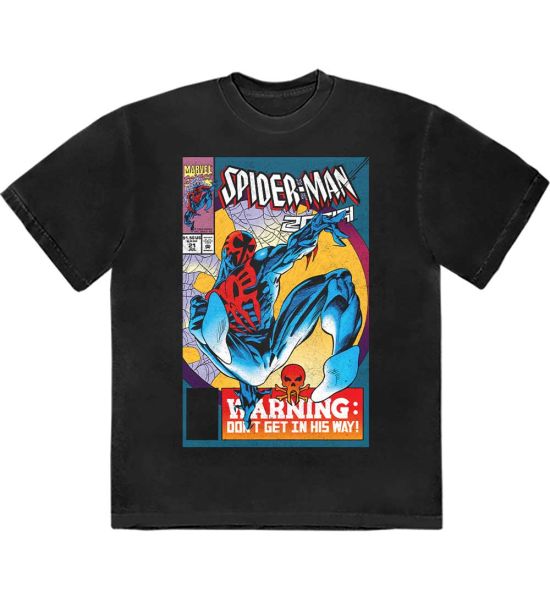 Marvel Comics: Spider-Man Warning Comic Cover - Black T-Shirt