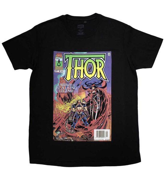 Marvel Comics: Thor Living Legend Comic Cover - Black T-Shirt