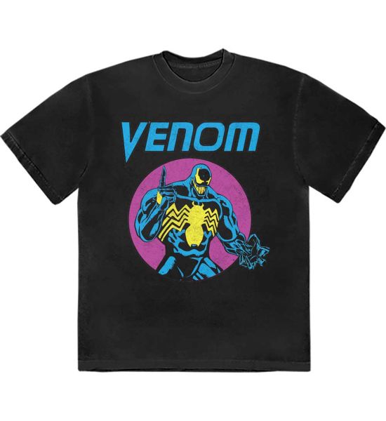 Marvel Comics: Venom Purple Circle - Black T-Shirt