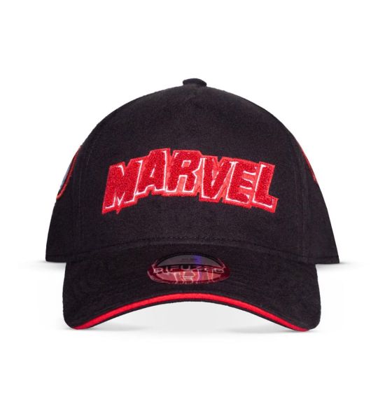 Marvel: Logo Baseball Cap Red & White Preorder