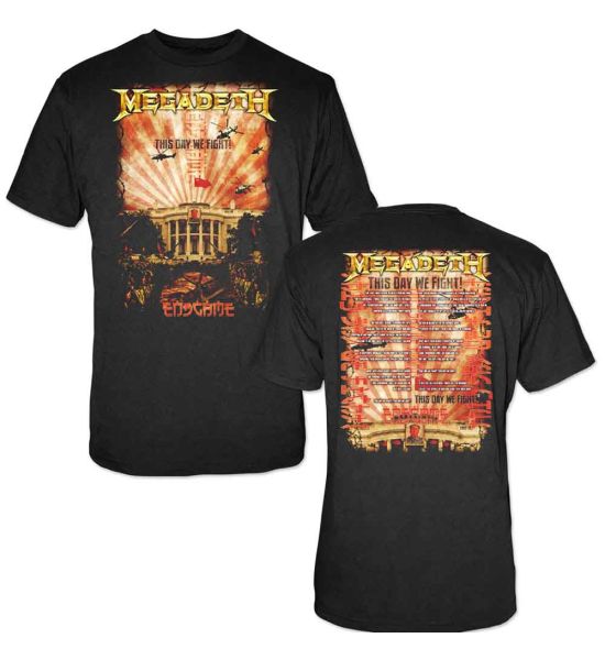 Megadeth: China Whitehouse (Back Print) - Black T-Shirt