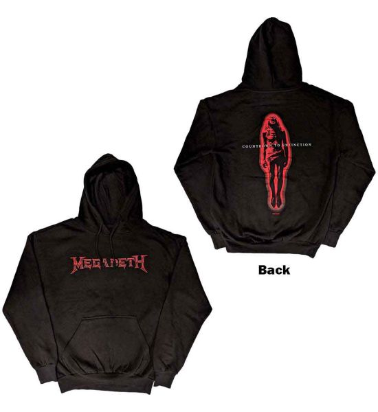 Megadeth: Countdown To Extinction (Back Print) - Black Pullover Hoodie